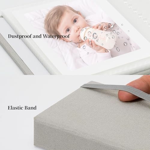 Vienrose Polaroid Photo Album Binding Cloth Photo Book for Instax Fuji 2 x3 Inch Photo Fits Fujifilm Mini 12 11 9 Snap PIC-300 52 Pockets 2 Pack, Grey - Image 6