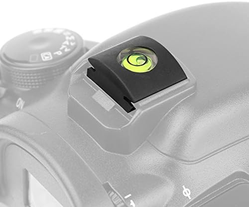 ChromLives 4Pack Camera Hot Shoe Cover Level with Spirit Level Bubble, Universal Fit for DSLR Cameras, Black Rubber, Wall Mount - Image 2