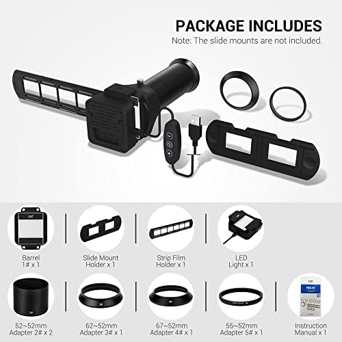 JJC Film Digitizing Adapter Set with LED Light Replaces Nikon ES-2 - Image 3