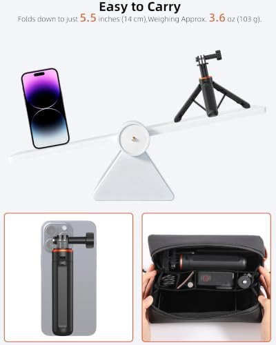 14" Mini Camera Tripod Stand, for DJI Osmo Pocket 4P/4/3/2, All GoPro - Image 3