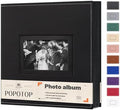 Popotop 4x6 Photo Album Holds 500 Pictures, Vegan Leather Hardcover by Popotop