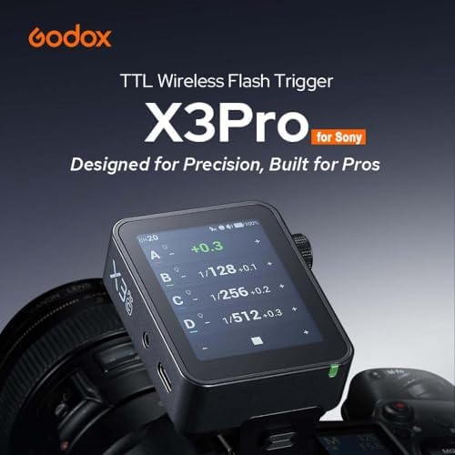 GODOX X3 PRO S X3PRO S Flash Trigger for Sony Camera, 2.4G TTL Wireless Touchscreen Transmitter,Support Bluetooth & APP Control, Shutter Control, Built-in Li-ion Battery Fast Charging (Upgrade X3-S) - Image 2