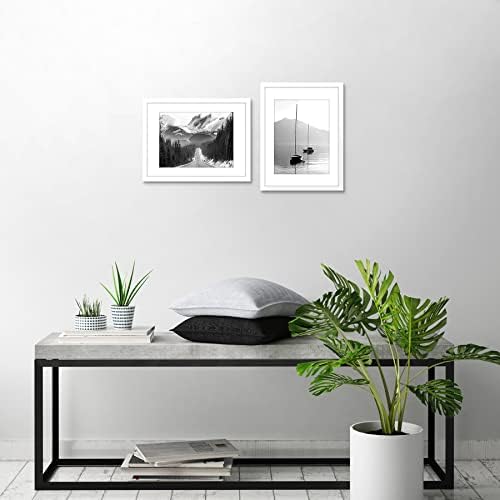 Americanflat 12x16 Picture Frame 2-Pack - Matted to 9x12 - White - Image 4