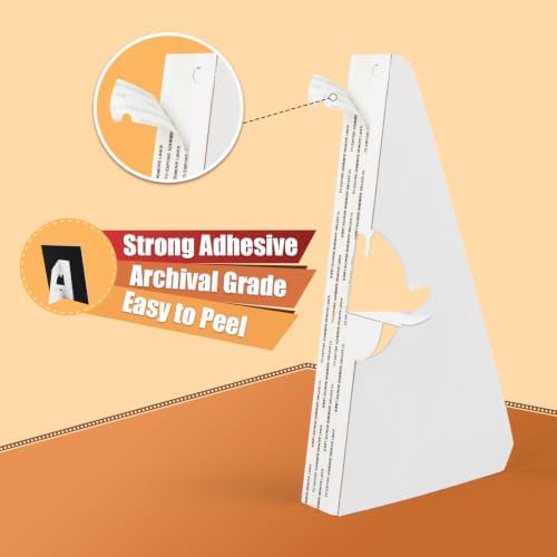 Lineco Cardboard Easel Backs, Self Stick Stand, 9 Inch, White, 25 Pack - Image 4