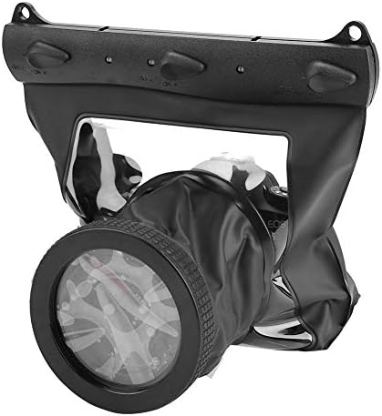 Underwater Camera Housing Case, 20 Meter Waterproof Protective Pouch Bag for DSLR SLR Mirrorless Cameras (Black) - Image 2