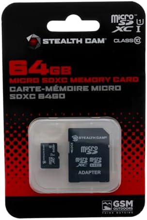 STEALTH CAM SD Card - High-Speed Data Transferring Storage Game Trail Hunting Scouting Photo Video Recording Cameras, SDHC SDXC 64GB MicroSD Memory Card - Image 2