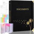 XKDOUS Important Document Organizer 3 Ring Linen Binders Folio File Folders by XKDOUS