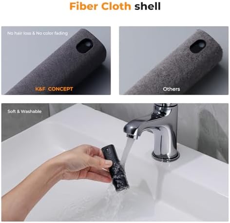 K&F CONCEPT 2-in-1 Screen Cleaning Tool, Includes 20ml Liquid, Grey & Pink - Image 6