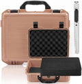 Relaxweex 13 x 9.5 x 4.1 Inch Hard Case, Stripe Shell, Rose Gold by Relaxweex