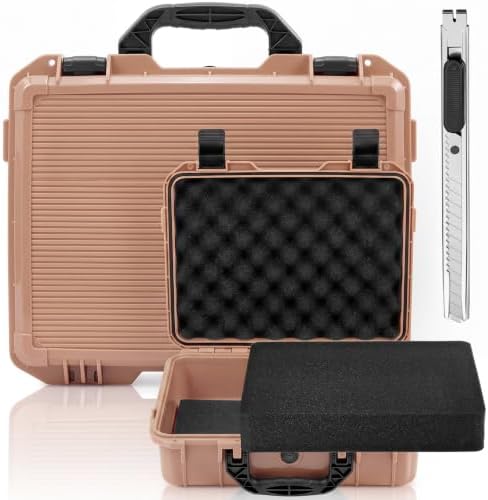 Relaxweex 13 x 9.5 x 4.1 Inch Hard Case, Stripe Shell, Rose Gold by Relaxweex