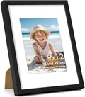 Vittanly 9x12 Picture Frame Made of Solid Wood for Wall & Tabletop, Black by Vittanly
