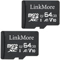 LinkMore 64GB (2-Pack) Micro SD Card, XV11 microSDXC, A1 U1 V10, 95MB/s by LinkMore