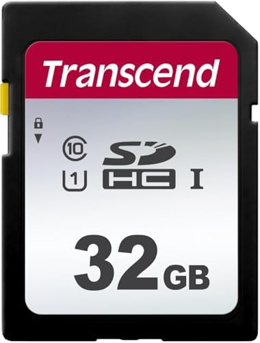 Transcend 32GB SDC300S SD UHS-I SDHC Memory Card, 100MB/s, U1, C10 by Transcend