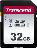 Transcend 32GB SDC300S SD UHS-I SDHC Memory Card, 100MB/s, U1, C10 by Transcend
