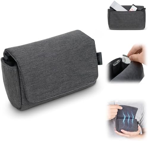 Compact Digital Camera Case Pouch for Canon G7 X G7X Mark III II Ricoh GR IV GR4 HDF Monochrome GR III GR IIIX Sony ZV-1F RX100 VII VA VI V IV III Lumix ZS99 Camera DB-120 Bag with Magnetic Closure by JJC