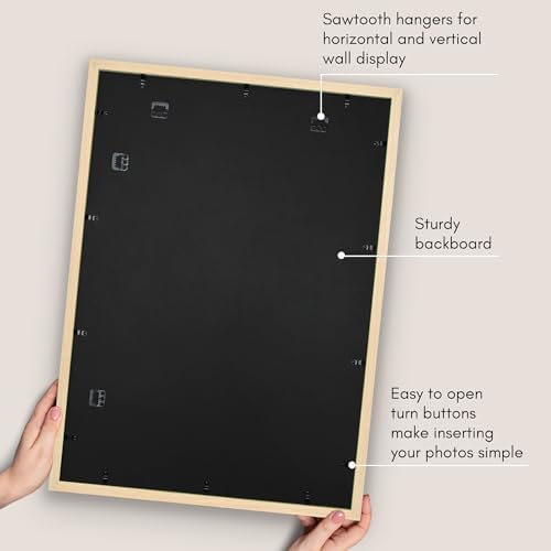 Americanflat 24x34 Poster Frame - Matted to 20x30 - Natural Oak - Image 5