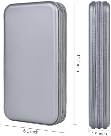alavisxf xx CD Holder, 72 Capacity Hard Plastic Storage Case for Car - Image 4