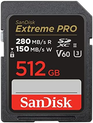 SANDISK 512GB Extreme PRO SDXC UHS-II Memory Card - C10, U3, V60, 6K, 4K UHD, SD Card - SDSDXEP-512G-GN4IN by Unknown