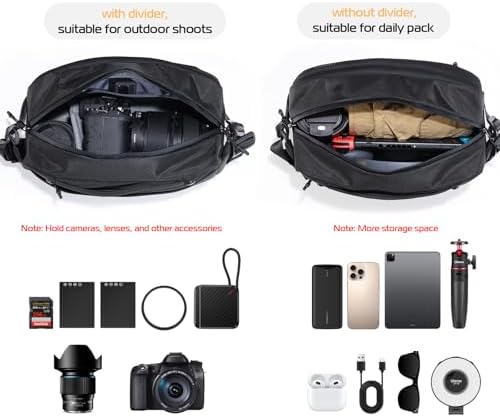 ULANZI 10L Camera Sling Bag, Water-Resistant Camera Case with Tripod Holder - Image 6