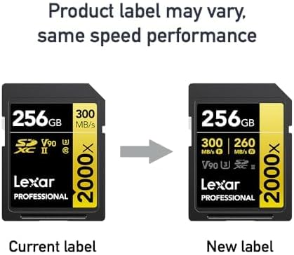 Lexar 256GB 2000x SD Memory Card, 300MB/s Read, 8K, V90, U3, UHS-II - Image 5