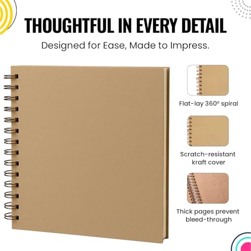 8x8 Modern Shop Scrapbook Album| Hardcover & Extra Thick- 210gsm 60 page - Image 6