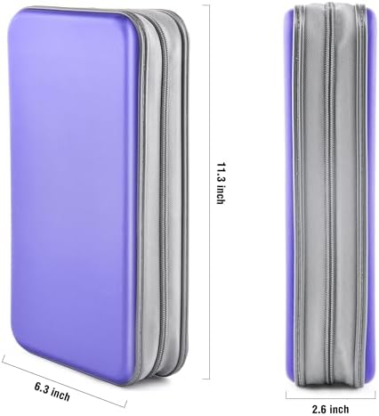 96‑Capacity Hard Plastic CD/DVD Binder for Car, Home & Travel - Image 6