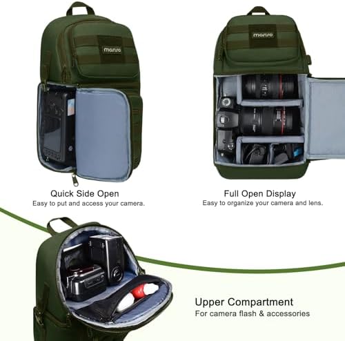 MOSISO Camera Sling Bag, Tactical Camera Crossbody Bag Case Photography - Image 3