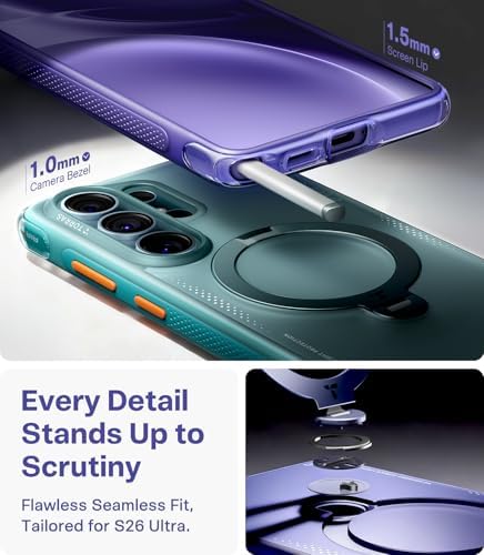 TORRAS Q3 Air for Samsung Galaxy S26 Ultra Case with Stand, Violet Surge - Image 6