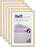 Americanflat 11x17 Picture Frame 5-Pack - Matted to 9x15 - Natural Oak by Americanflat