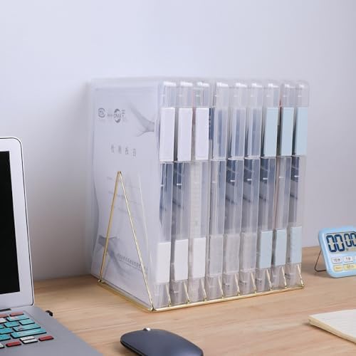 LonlyEagle 6 Pack A4 File Portable Project Case, Plastic Storage Box for 8.5" x 11" Letter Paper, Documents Magazines Holder Scrapbook Paper Storage Boxes (blue) - Image 3