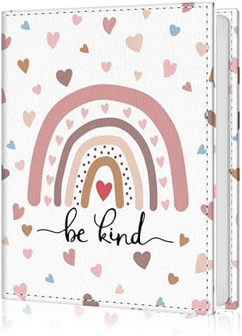 Photo Album 4x6, 56 Pockets Small Picture Book Rainbow Be Kind by Lebrocoli