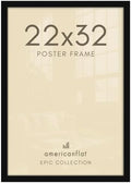 Americanflat 22x32 Poster Frame - Engineered Wood - Black by Americanflat