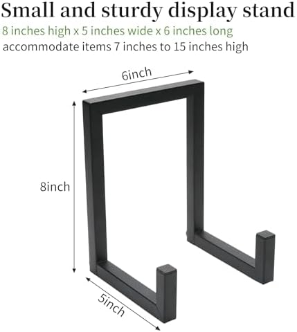 2-Pack Black Metal Display Stands for 9-15 Inch Plates and Artwork - Image 3
