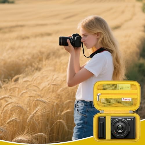 Hard Travel Case for Sony ZV-1, ZV-1F, ZV-1 II Digital Camera,Yellow - Image 7
