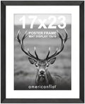 Americanflat 17x23 Poster Frame - Matted to 13x19 - Black by Americanflat