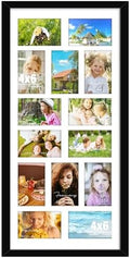 DUENPY 14x30 Collage Frame For 14 4x6 Photos Black by DUENPY