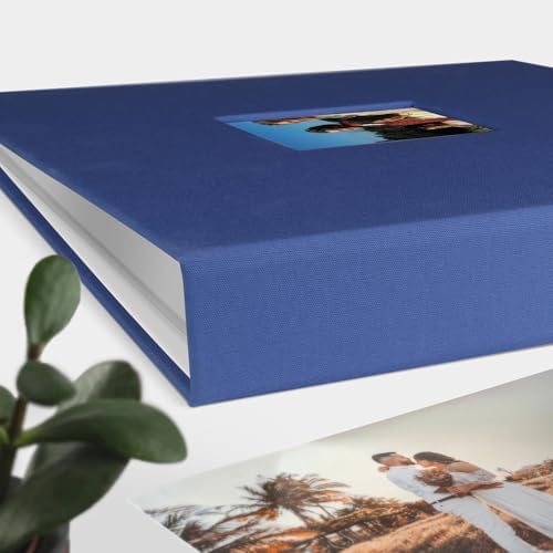 1DOT2 12x12 Inch 3 Ring DIY Scrapbook Photo Album, Blue - Image 2