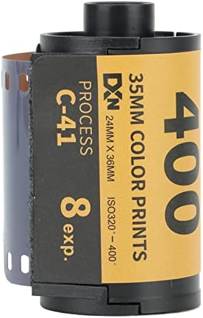 Color Negative Film ISO 320-400, 35mm Fine Grain Wide Exposure Latitude HD Disposable Film for 135 Camera (8 Sheets) by Luqeeg-GiveLifetoEnjoy