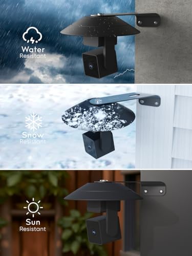 Gcioii 2 Pack Wall Mount for WYZE Cam Pan V3 & Cam Pan V4, Weatherproof Cover and Outside Corner Accessories, Reduce Blind Spots (Black,Camera not Included) - Image 4