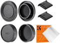 K&F CONCEPT MD Mount Rear Lens Cap & Body Cap Cover & Hot Shoe Cover Kit by KFCONCEPT