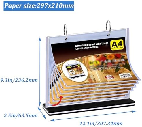 Multi-Page Flip Acrylic Display Stand - Image 3