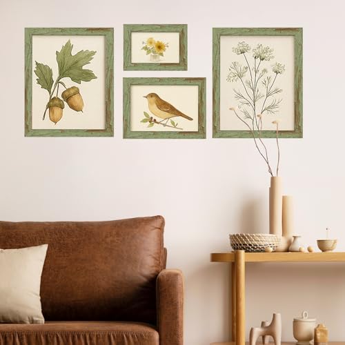 puthiac 4x6 Rustic Farmhouse Picture Frame, Weathered Green, 1 Pack - Image 7