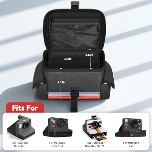 Camera Case Compatible with Polaroid Now, Now+ & OneStep+, Crossbody Bag - Image 2