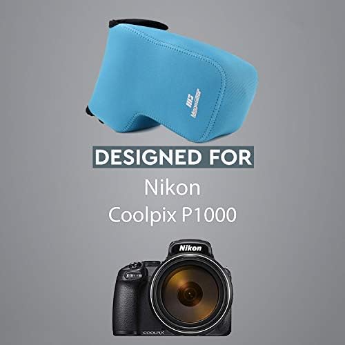 MegaGear Ultra Light Neoprene Camera Case compatible with Nikon Coolpix P1000,Blue - Image 7