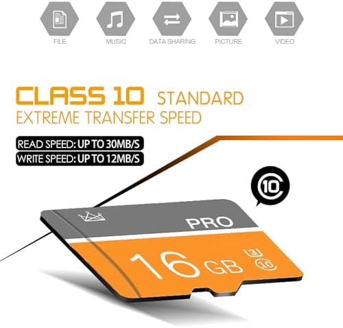 16GB Memory Card,Micro Card with Adapter Class 10 High Speed for Camera,Smartphone,Tablet,Personal Computer - Image 2