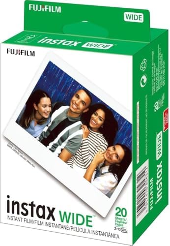 Fujifilm Instax Wide 400 Instant Camera (Sage Green) + INSTAX Wide Film (20 Exposures) + Shutter Accessories Bundle – Carrying Case, 80-Pocket Green Photo Album - Image 3