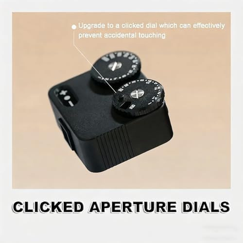 Light Meter for Cameras, Film Camera Photometer with Self-Adjusting Cold Shoe Interface, 45° Light Metering & 2 Dial to Adjust ISO, Durable Aluminum & Rechargeable, for Film Cameras - Image 2