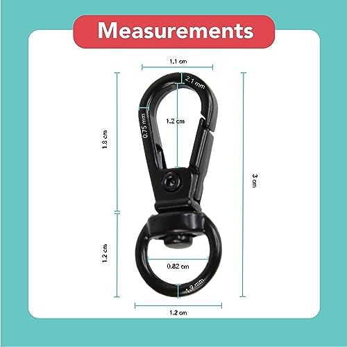 Foto&Tech Small Quick Release Adapter Clip for Camera with Round Lugs for Camera Strap, 33lb Breaking Force (1 Set, Black) - Image 5