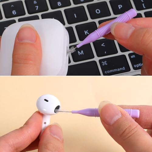 10 Pack Cell Phone Cleaning Kit, Nylon Brushes, Anti-Clogging Mini USB C Port Cleaning Tool Multifunctional Phone Speaker Cleaner for Speaker and Receiver Headphones Tablet Computer Camera - Image 7