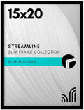Americanflat 15x20 Poster Frame - Slim Molding - Black by Americanflat